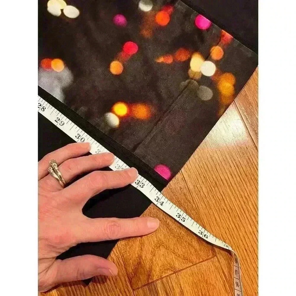 Milly New York Black Satin Colored Polka Dot Party Dress Size 2 XS Sheer Edges - Picture 9 of 9